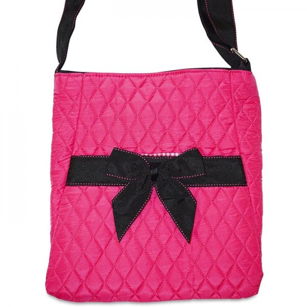 Quilted Fabric Crossbody Bag