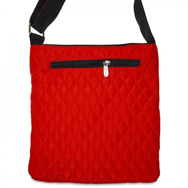 Quilted Fabric Crossbody Bag